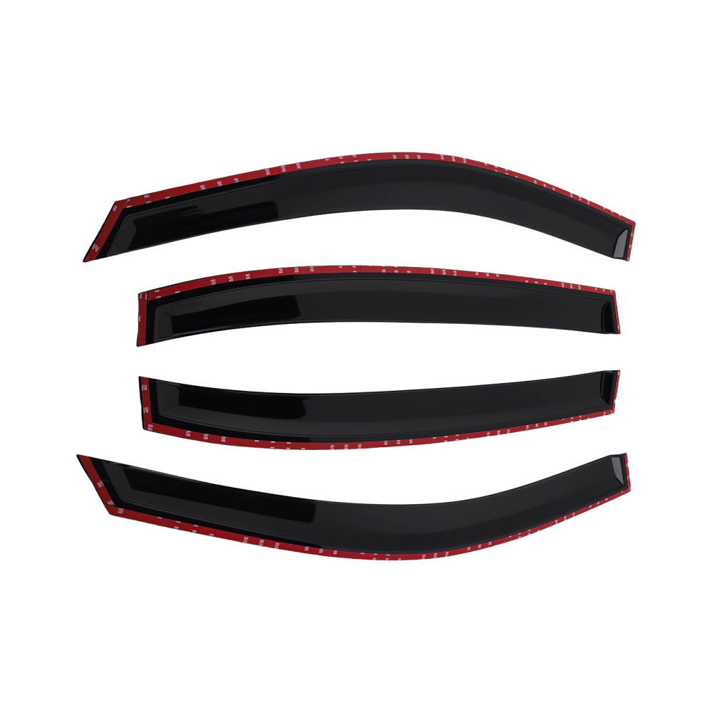 4pc Guard Visors compatible for Mercedes E-Class W213 16-23 Window Rain Deflectors Black