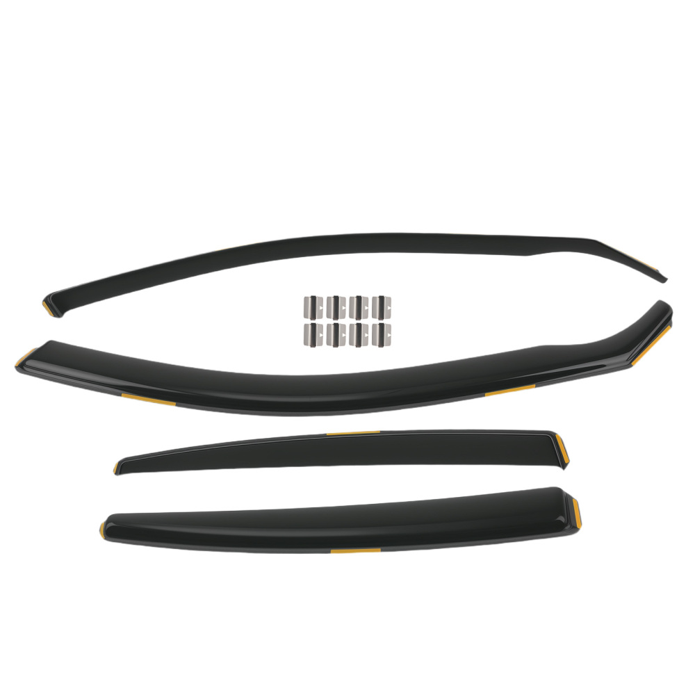 In-Channel Wind Deflectors compatible for BMW 5 Series E60 2004-2010 Tinted Black 4pcs