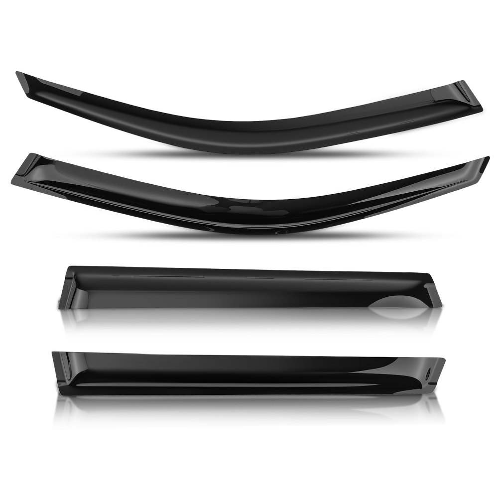 Wind Deflectors Guard Kit compatible for BMW X5 E53 1999-2006 Outside Mount Black Tinted