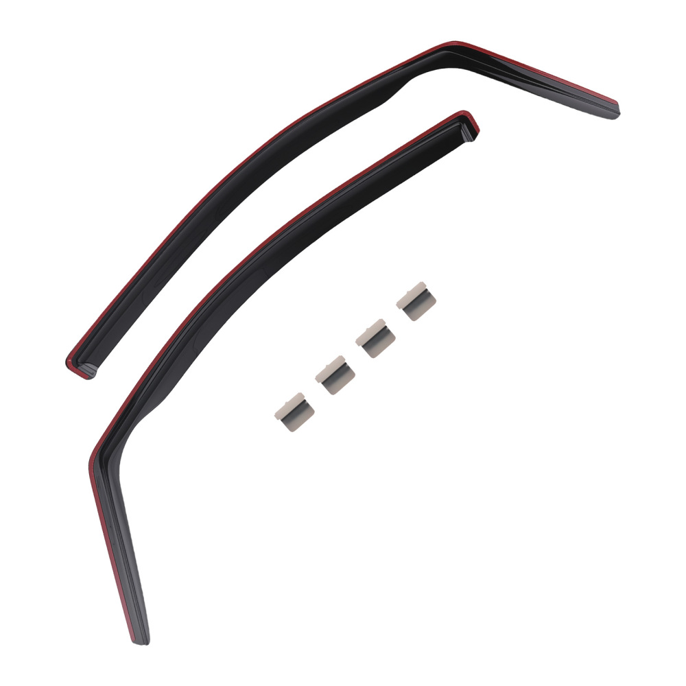 Wind Deflectors compatible for VW Caddy 2004-2020 Outside Mount Black Tinted 4pc Set