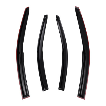 4pc Rain Guard Visor Set compatible for Toyota Corolla 2009-2013 Outside Mount Black Tinted