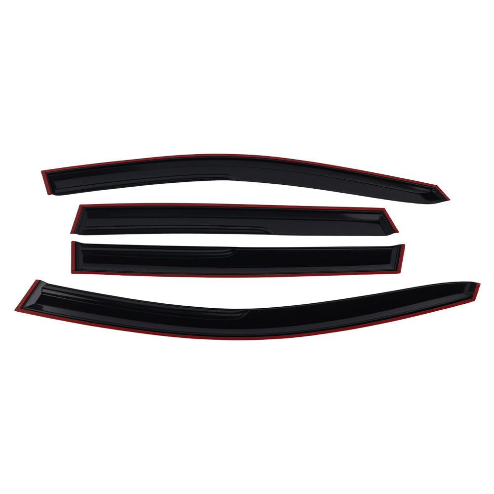 Rain Shield Wind Deflector Set compatible for HONDA CR-V MK5 2017-2022 4PCS Black