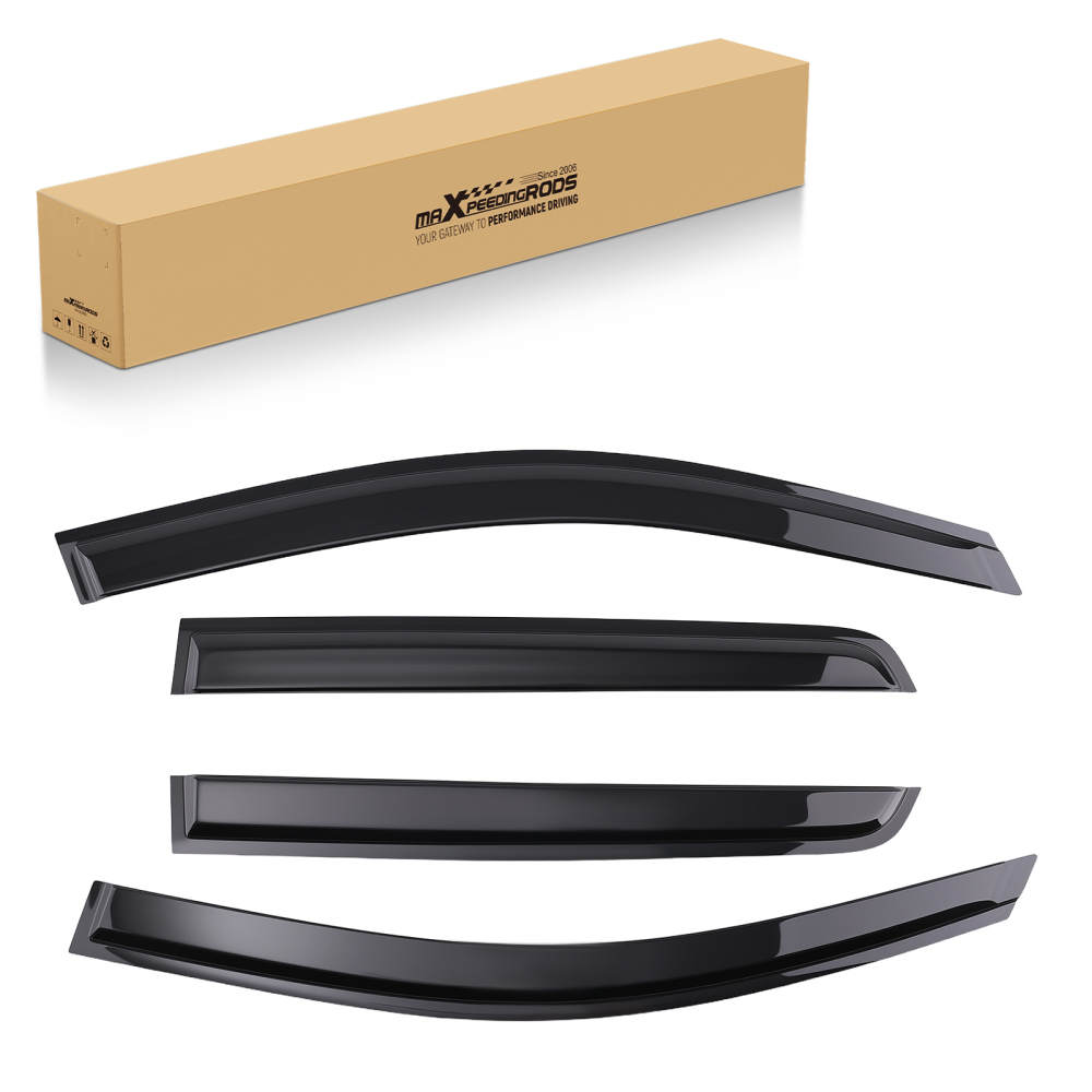 4-Piece Window Visor Rain Guards Set compatible for Dodge Journey 2009-2020 Outside Mount