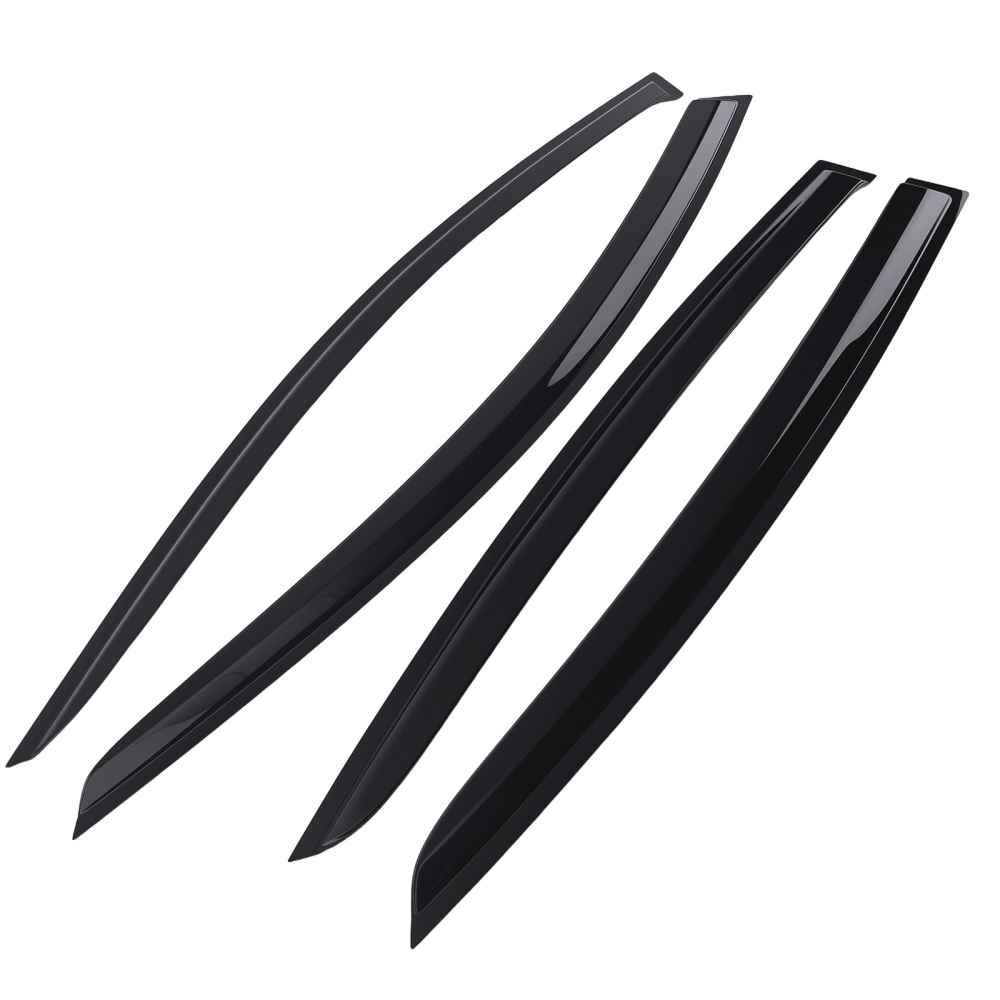 Door Rain Deflector Set compatible for Ford Focus MK4 2018-2021 Black Outside Mount 4PC