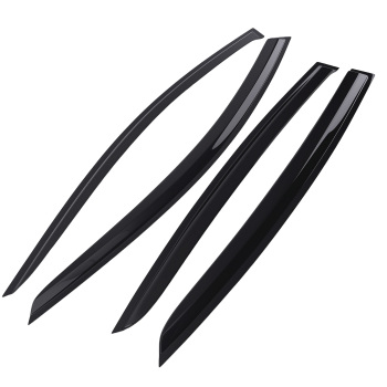Door Rain Deflector Set compatible for Ford Focus MK4 2018-2021 Black Outside Mount 4PC