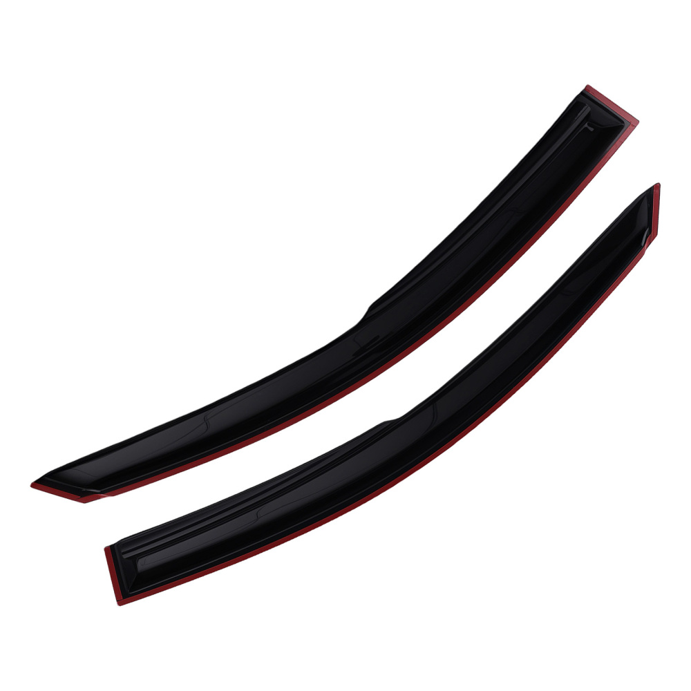 4PC Window Rain Visors compatible for Ford Fiesta MK6 2002-2008 Wind Deflectors Black