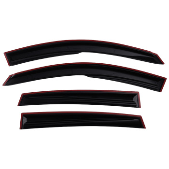 4PC Window Rain Visors compatible for Ford Fiesta MK6 2002-2008 Wind Deflectors Black