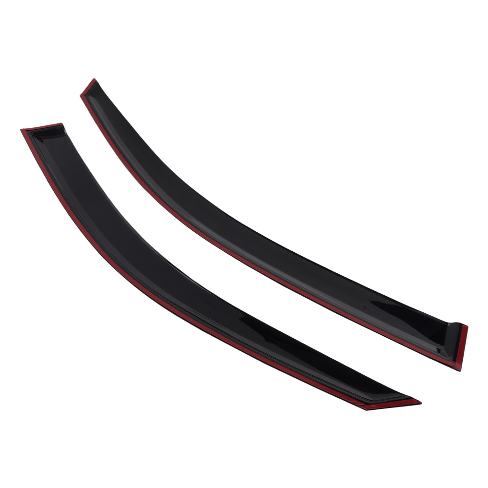 Black Rain Visors compatible for Mercedes GLC MK1 2016-2022 Window Wind Deflectors 4pc Set