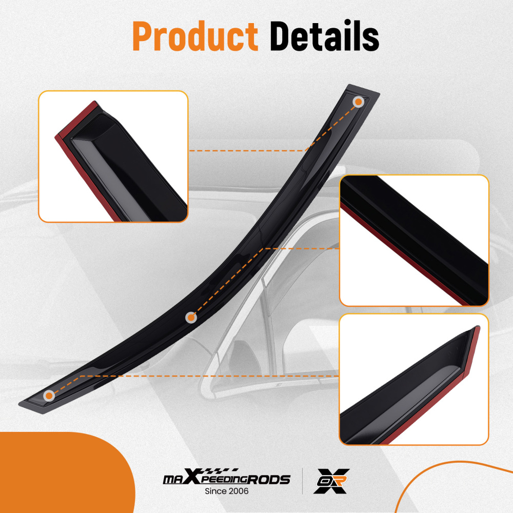 4Pcs Wind Deflectors Sun Visors compatible for VW Golf Mk55door Hatchback 2004-2009