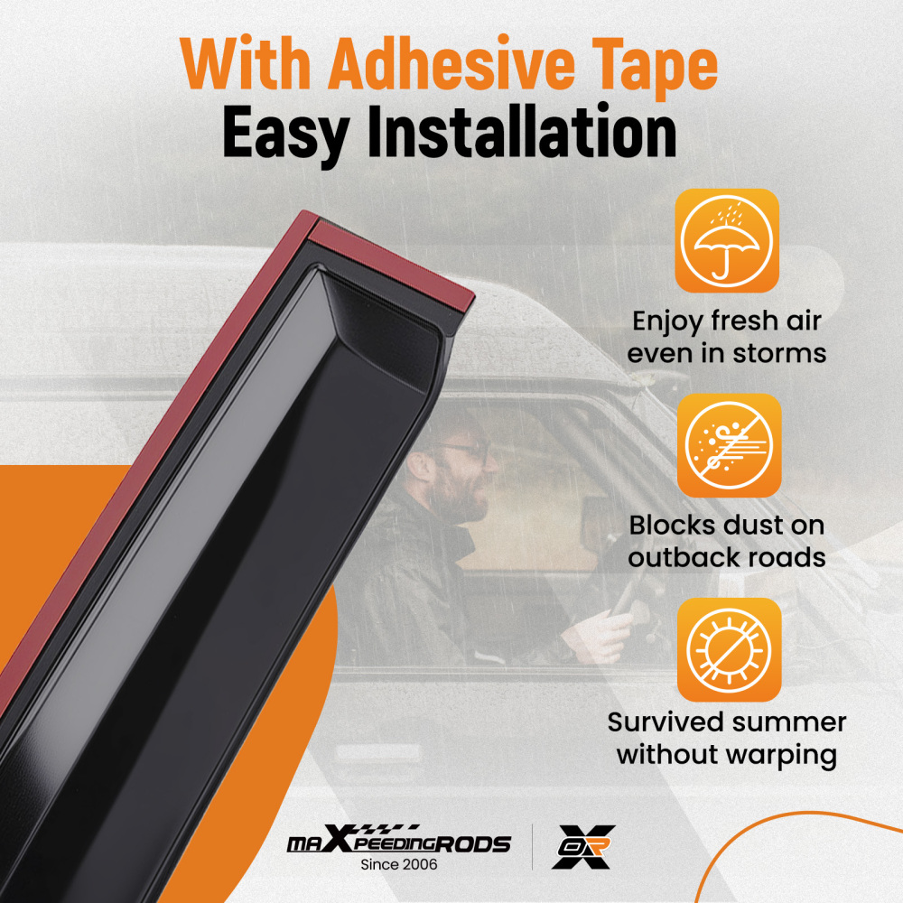 4Pcs Wind Deflectors Sun Visors compatible for VW Golf Mk55door Hatchback 2004-2009