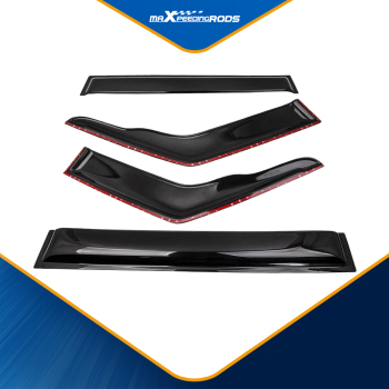 4pcs Weathershield Window Sun Visor compatible for Nissan Patrol GQ Y60 1988-97 Auto mirror