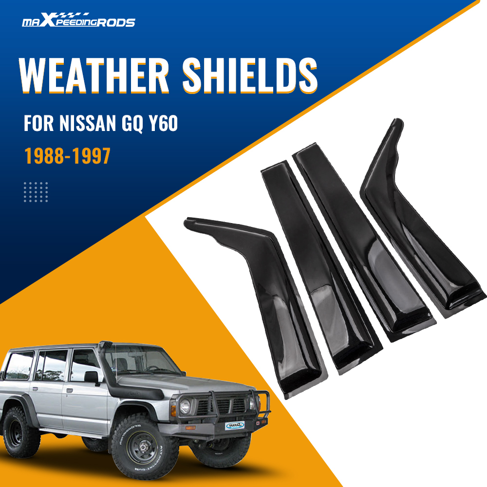 ABC Weathershields Window Visor compatible for Nissan Patrol GQ Y60 1988-97 W/Auto mirror