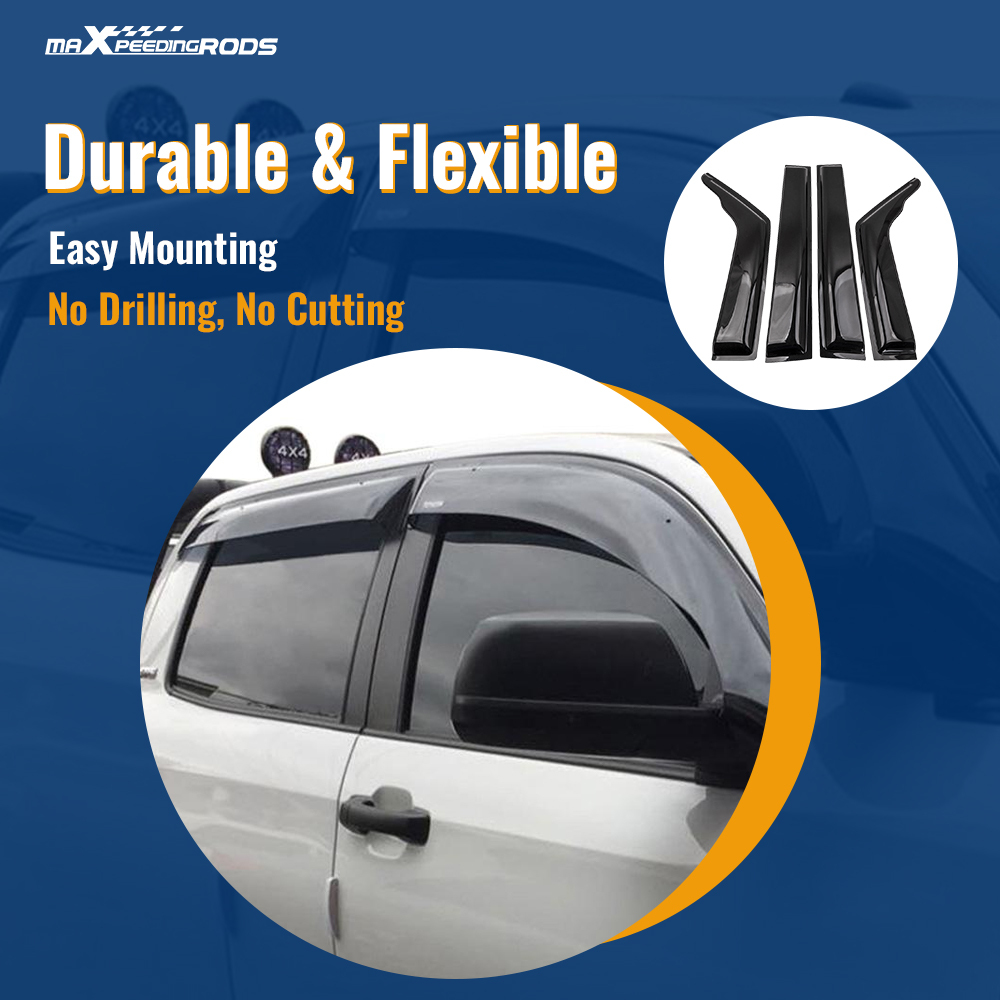 ABC Weathershields Window Visor compatible for Nissan Patrol GQ Y60 1988-97 W/Auto mirror