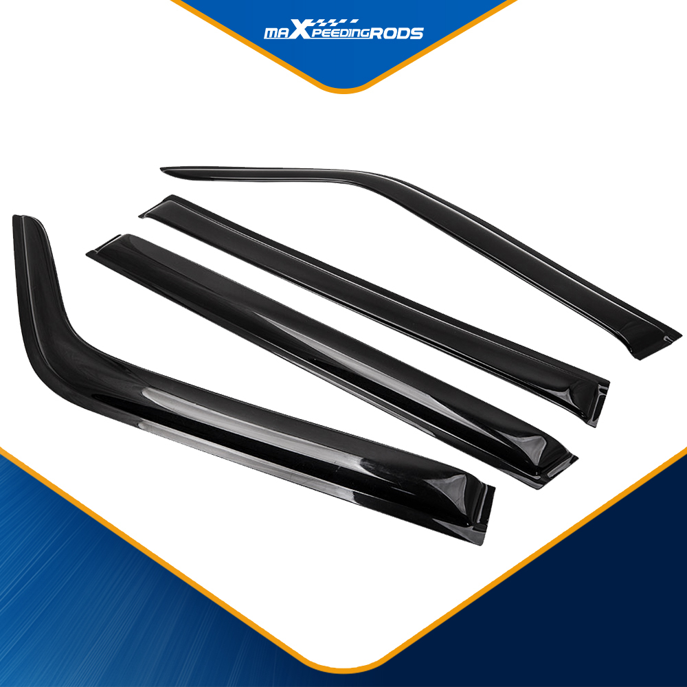 4 Weather Weathershields compatible for Nissan Patrol Y61 GU 98-18 Window Door Visor New