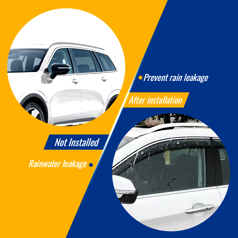 4 Weather Weathershields compatible for Nissan Patrol Y61 GU 98-18 Window Door Visor New