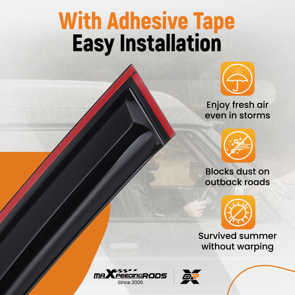 Wind Deflectors compatible for HONDA CIVIC MK8 2006-2012 5 Door Hatchback 4pc Tinted