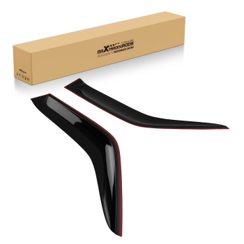 2pcs Window Wind Deflector compatible for Toyota Hiace 1990-2005 Rain Guards Black Tinted