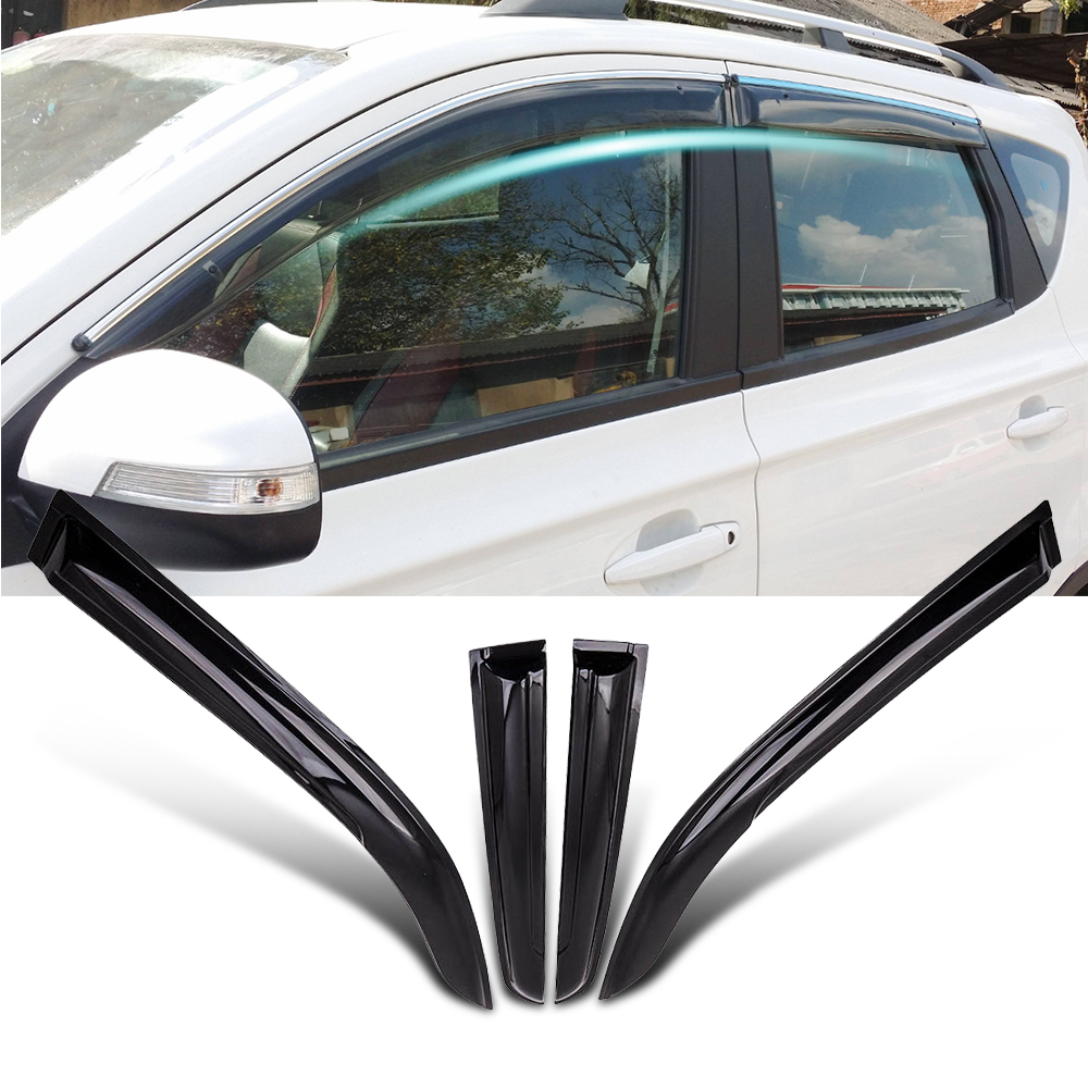 4pc Weathershields Visor compatible for Toyota Hilux REVO 2015-2020 Dual Cab New