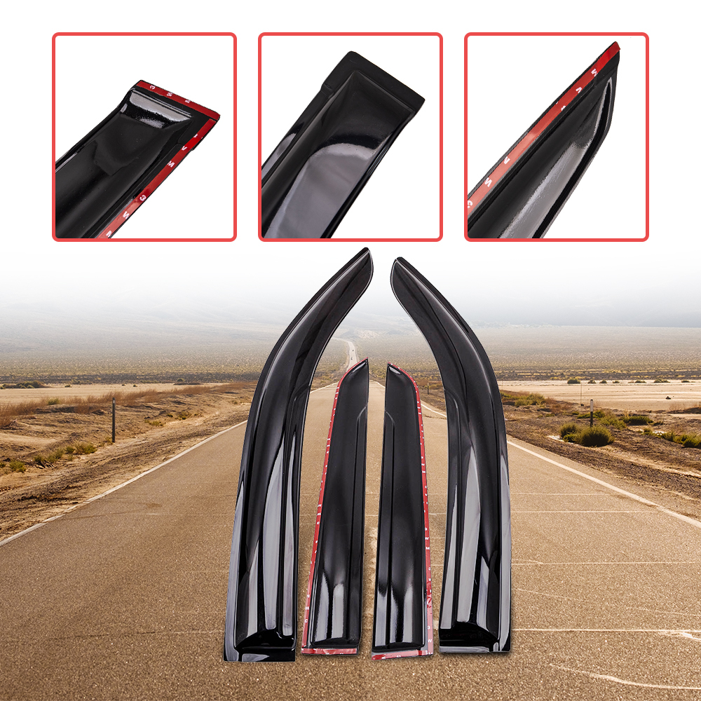 4pc Weathershields Visor compatible for Toyota Hilux REVO 2015-2020 Dual Cab New