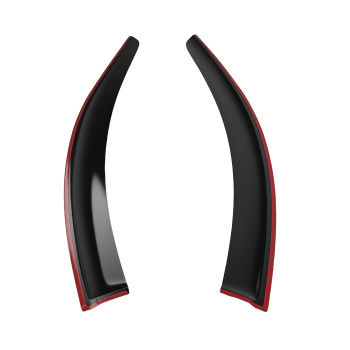 4Pcs Rain Deflectors Visors compatible for Honda HR-V 2016-2022 Outside Mount Black Tinted