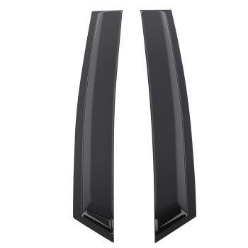 Outside Mount Window Deflectors compatible for Hyundai Santa Fe 2013-2018 Black 4PC Set