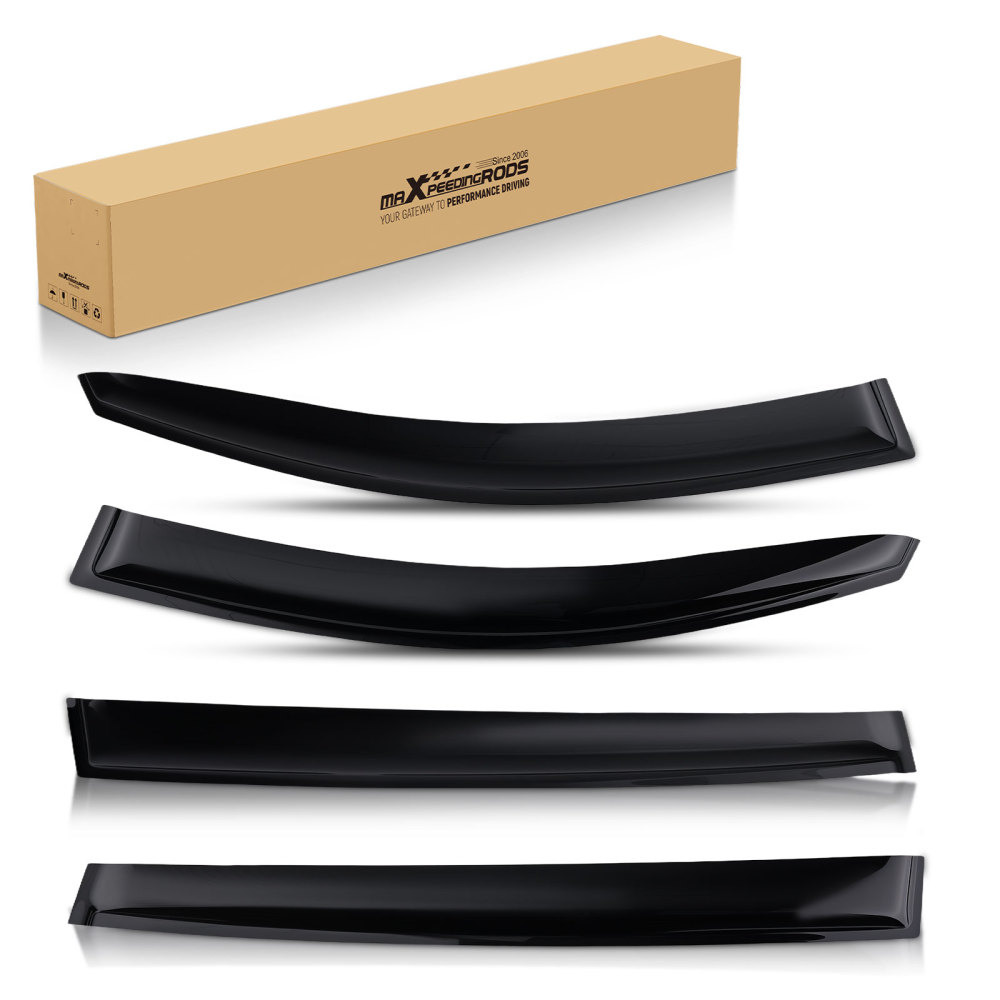 Door Deflector Set compatible for Kia Sportage 2010-2015 Outside Mount Black Tinted Set 4pc