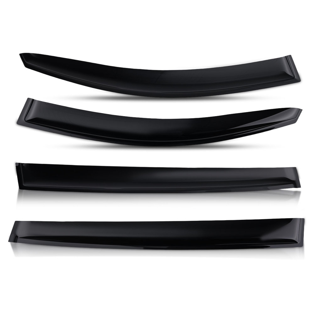 Door Deflector Set compatible for Kia Sportage 2010-2015 Outside Mount Black Tinted Set 4pc