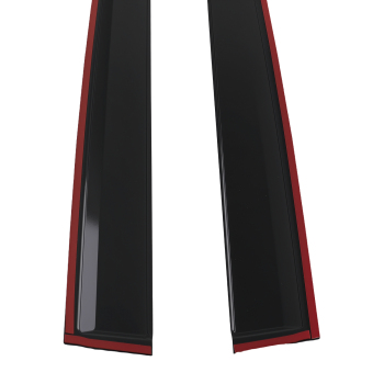 Window VisorRain Guards Wind Deflectors Set compatible for Kia Sorento 16-20 Black Tinted