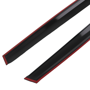 Window VisorRain Guards Wind Deflectors Set compatible for Kia Sorento 16-20 Black Tinted