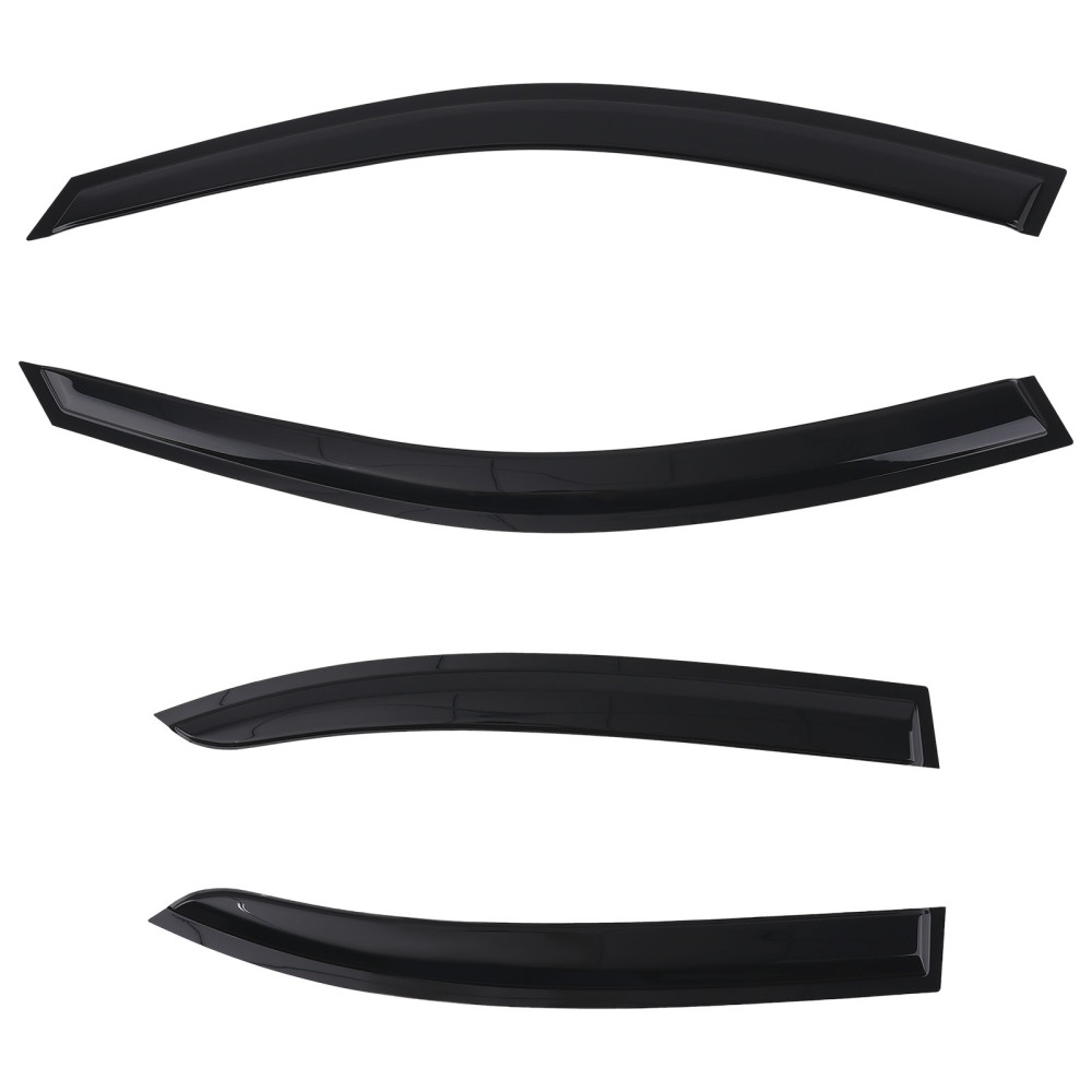4 Piece Rain Guards compatible for Mercedes C Class 07-14 Outside Mount Tinted Set