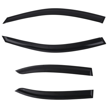 4 Piece Rain Guards compatible for Mercedes C Class 07-14 Outside Mount Tinted Set