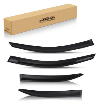 Wind Visor Deflectors compatible for Mercedes C-Class 14-22 Saloon Outside Mount Black