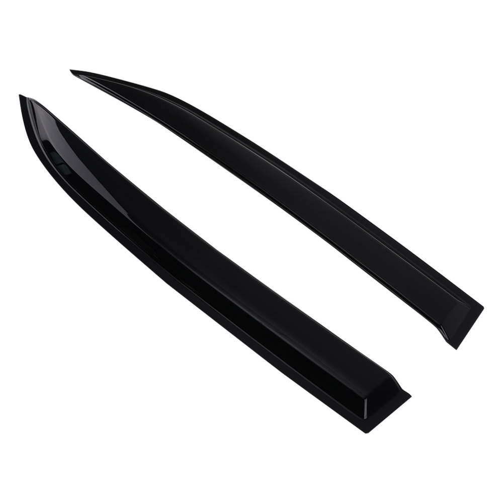4PC Outside Mount Wind Deflectors compatible for Mercedes E-Class 2009-2016 Black Tinted