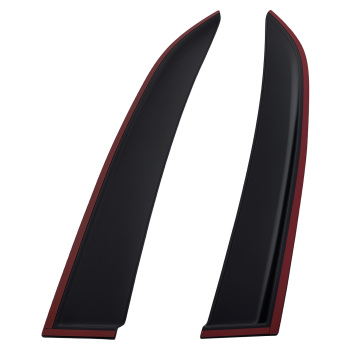 4PC Outside Mount Wind Deflectors compatible for Mercedes E-Class 2009-2016 Black Tinted