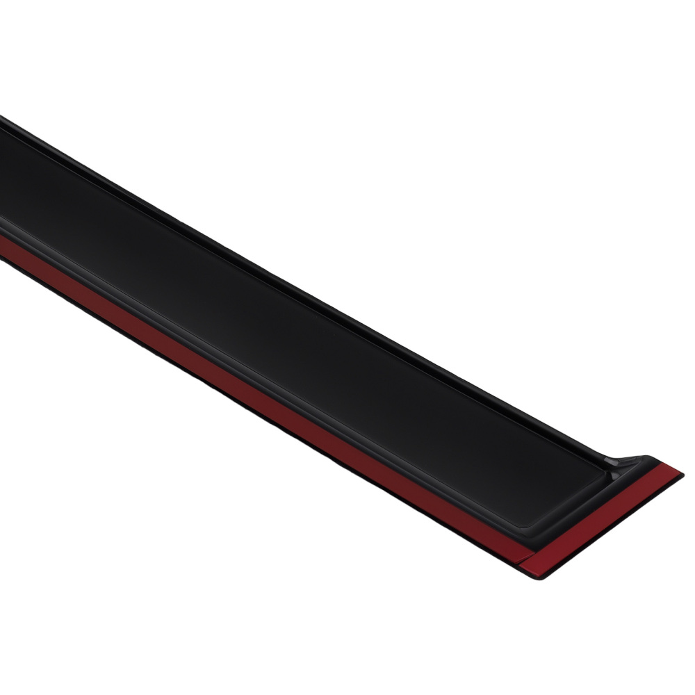 4PC Outside Mount Wind Deflectors compatible for Mercedes E-Class 2009-2016 Black Tinted