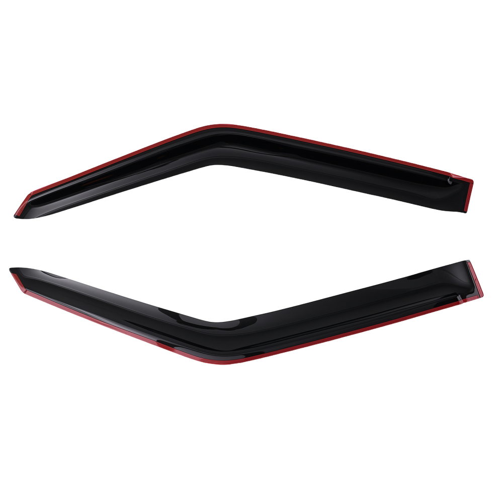 4PC Rain Guard Window Set compatible for Nissan Patrol Y62 2012-2023 Black Outside Mount