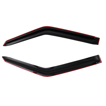 4PC Rain Guard Window Set compatible for Nissan Patrol Y62 2012-2023 Black Outside Mount