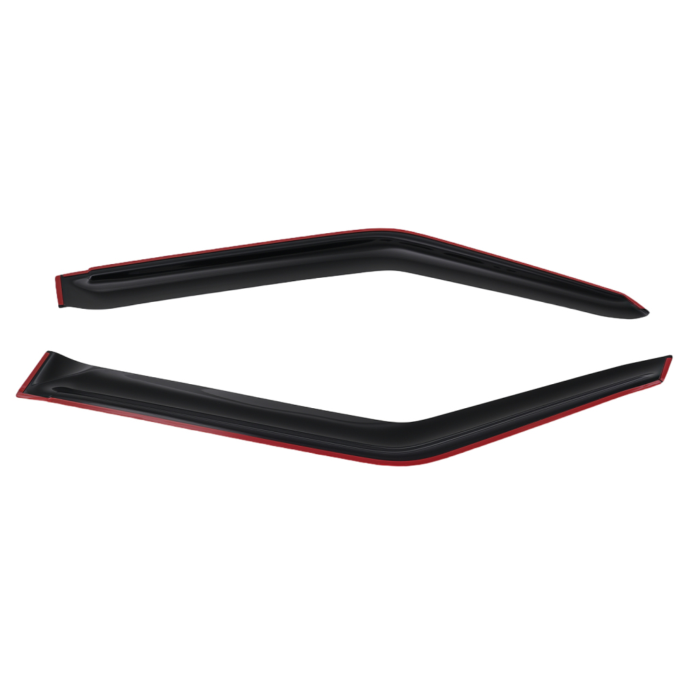 4PC Rain Guard Window Set compatible for Nissan Patrol Y62 2012-2023 Black Outside Mount