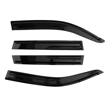 Rain Visor Set compatible for Nissan X-Trail 2007-2013 Window Wind Deflectors 4pcs Black