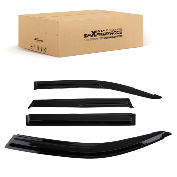 Rain Visor Set compatible for Nissan X-Trail 2007-2013 Window Wind Deflectors 4pcs Black