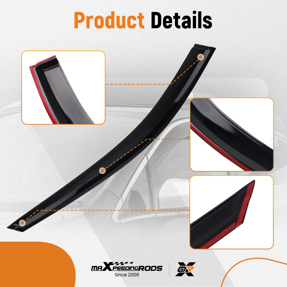 Wind Deflectors compatible for Nissan X-Trail MK3 T32 2014-2021 5 Door SUV 4pc