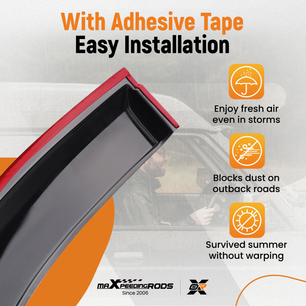 Wind Deflectors compatible for Nissan X-Trail MK3 T32 2014-2021 5 Door SUV 4pc Tinted