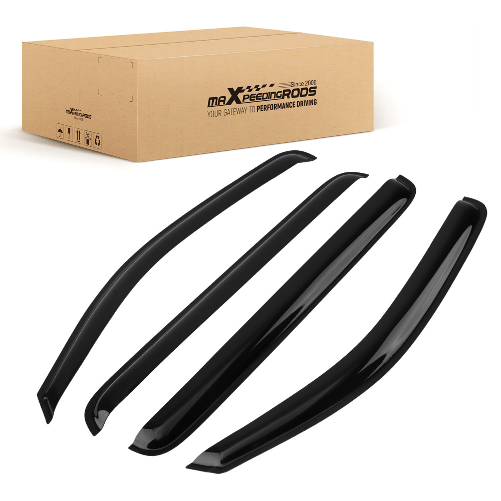 Acrylic Window Deflectors Rain Guards compatible for Nissan Pathfinder R51 05-13 Tinted Set