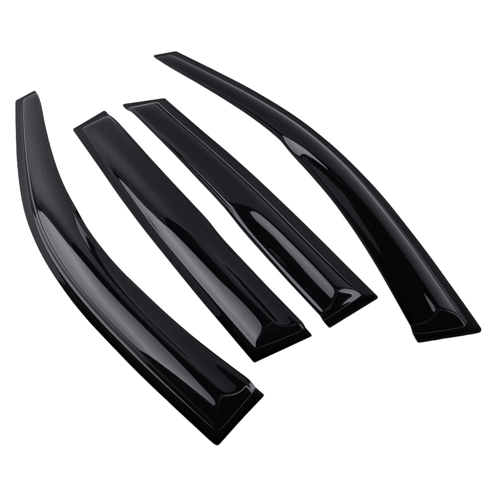 Rain Guard Wind Shield compatible for VW Polo MK4 02-09 WindDeflectors Black Tinted 4pcs