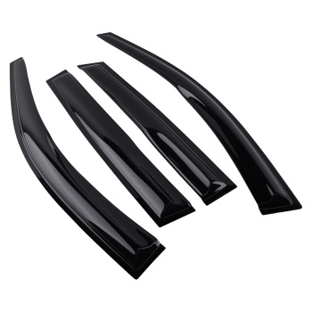 Rain Guard Wind Shield compatible for VW Polo MK4 02-09 WindDeflectors Black Tinted 4pcs