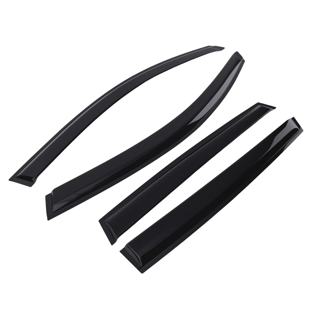 Acrylic Window Visors compatible for Audi Q5 MK1 2008-2016 Outside Mount Black Tinted 4pcs