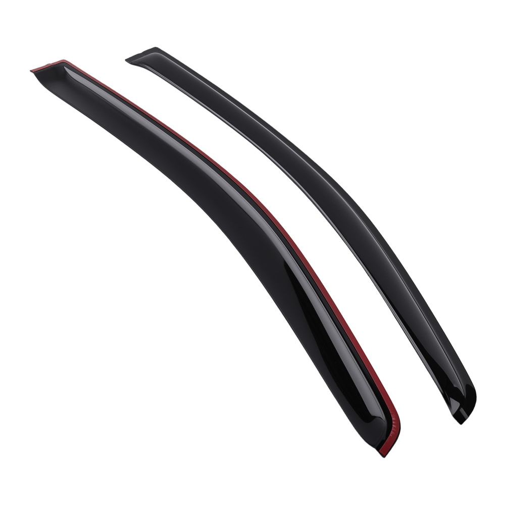 4PC Rain Guards Set compatible for Ford Ranger 2012-2014 Window Wind Deflectors Black T6