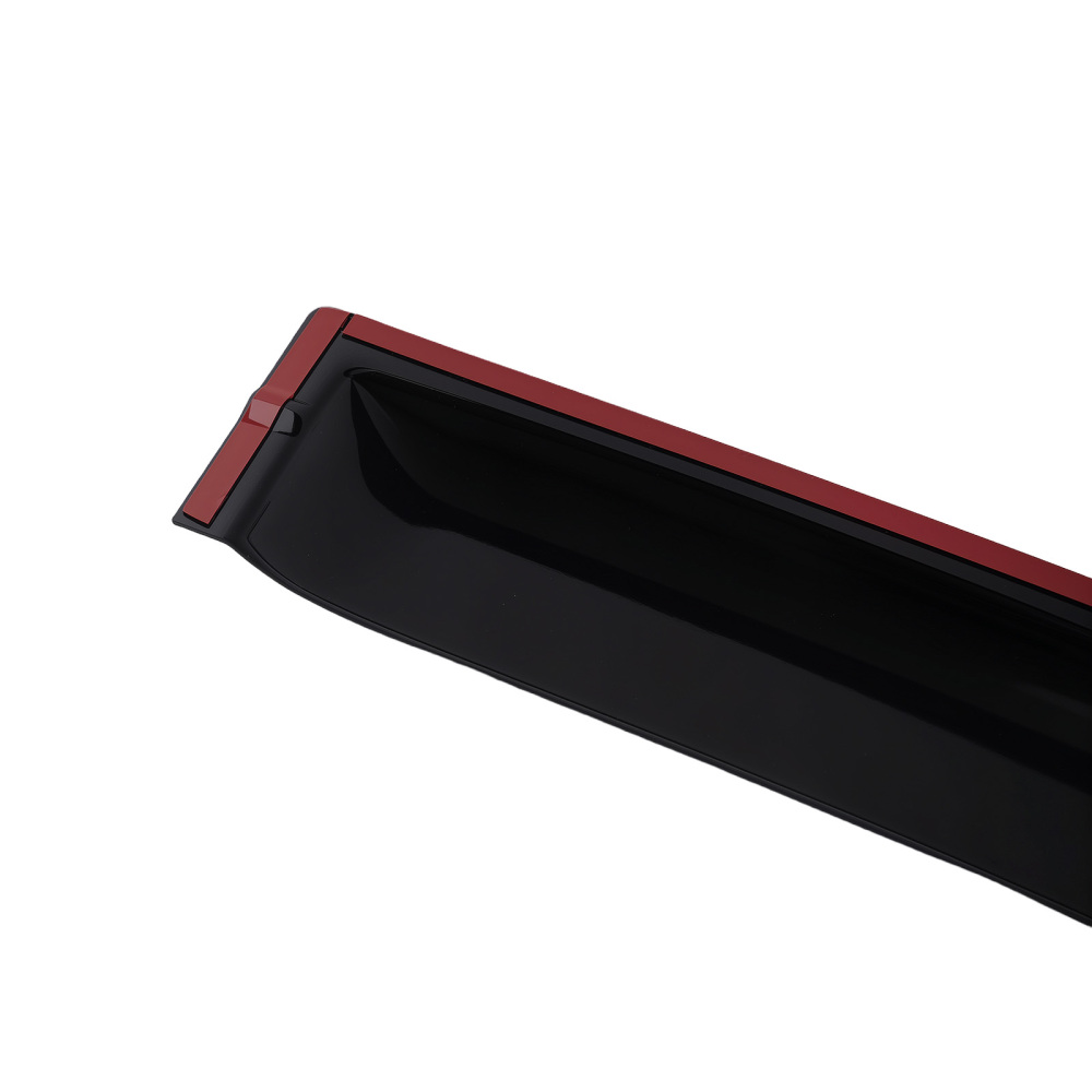 4PC Rain Guards Set compatible for Ford Ranger 2012-2014 Window Wind Deflectors Black T6