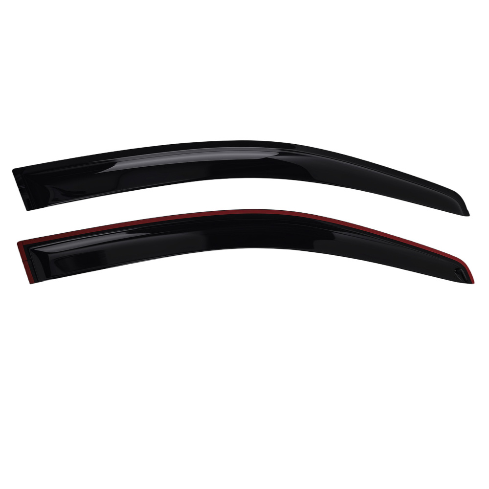 4PC Rain Guards Set compatible for Ford Ranger 2012-2014 Window Wind Deflectors Black T6