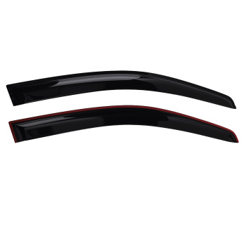 4PC Rain Guards Set compatible for Ford Ranger 2012-2014 Window Wind Deflectors Black T6